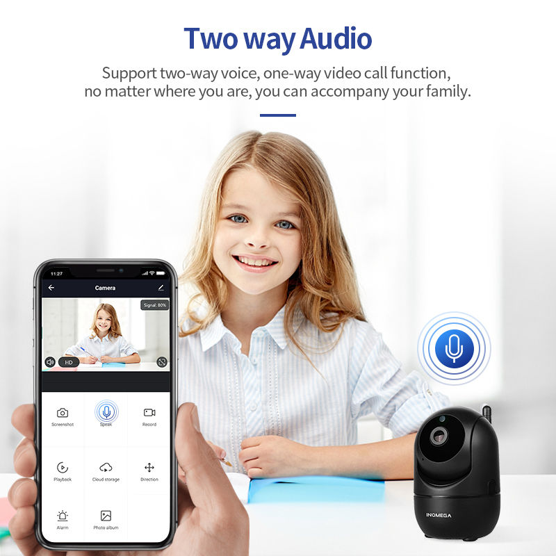 Thumbnail: INQMEGA HD 1080P Cloud Wireless IP Camera Intelligent Auto Tracking Of Human Hom