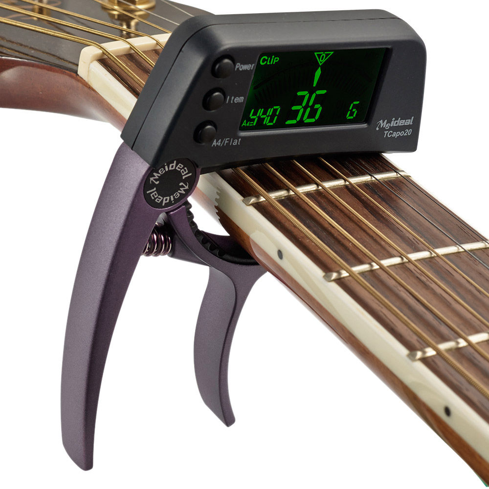 Multifunctional 2-in-1 Guitar Tuner Guitar Capo TCapo20 with LCD for Acoustic Gu