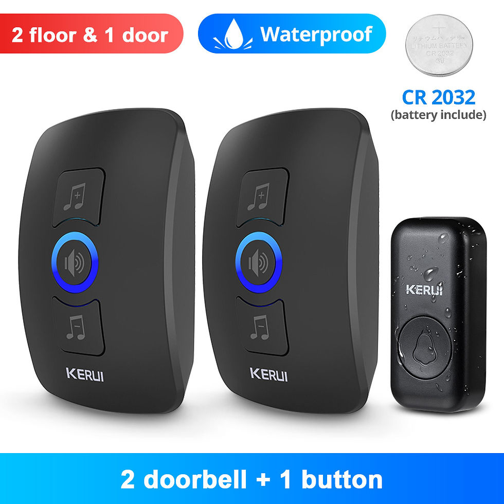 Thumbnail: KERUI M525 Outdoor Wireless Doorbell Waterproof Smart Home Door Bell Chime Kit L