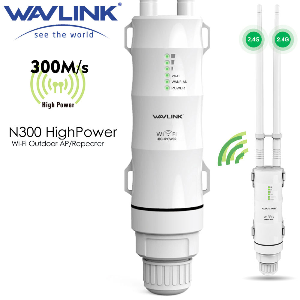 Wavlink N300 POE High Power Outdoor Weatherproof 30dbm Wireless Wifi Router/AP R