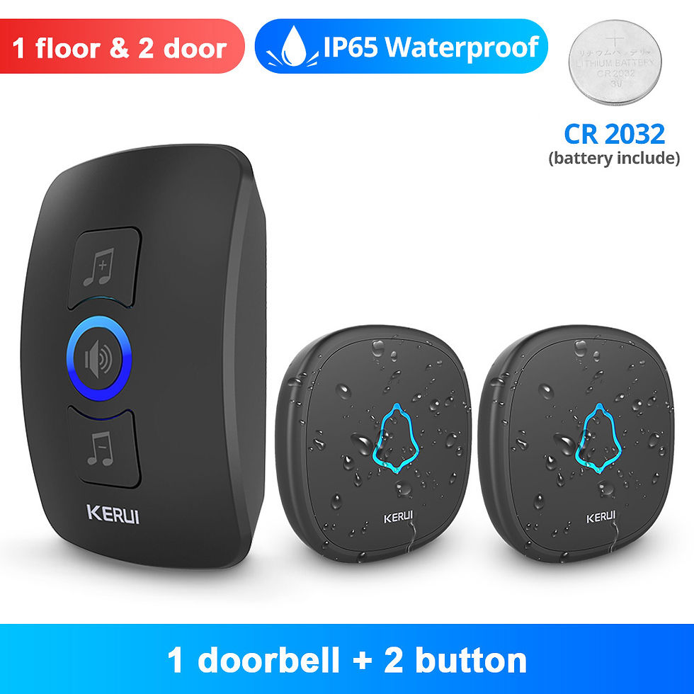 Thumbnail: KERUI M525 Outdoor Wireless Doorbell Waterproof Smart Home Door Bell Chime Kit L