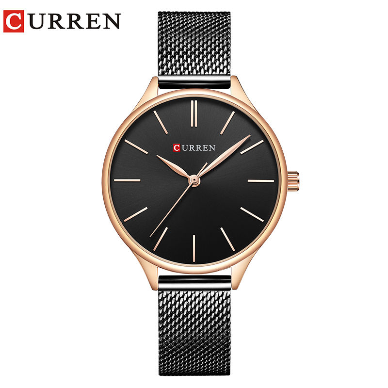 Thumbnail: CURREN Hot Fashion Simple Style New Ladies Bracelet Watches Women Dress Wristwat