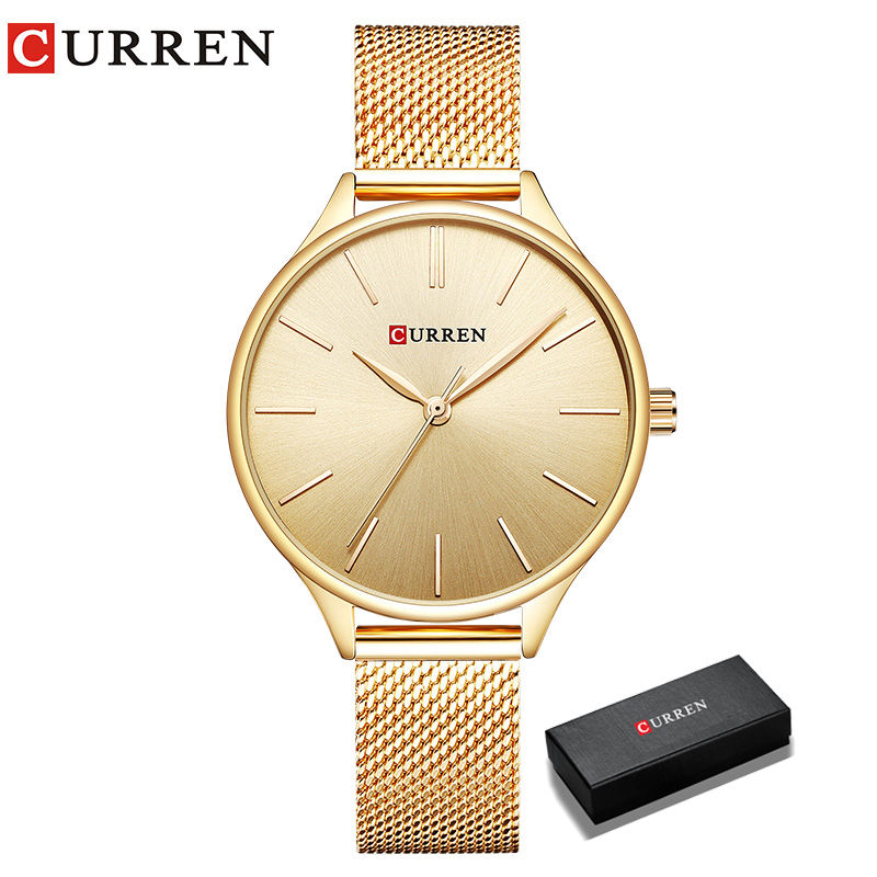 Thumbnail: CURREN Hot Fashion Simple Style New Ladies Bracelet Watches Women Dress Wristwat