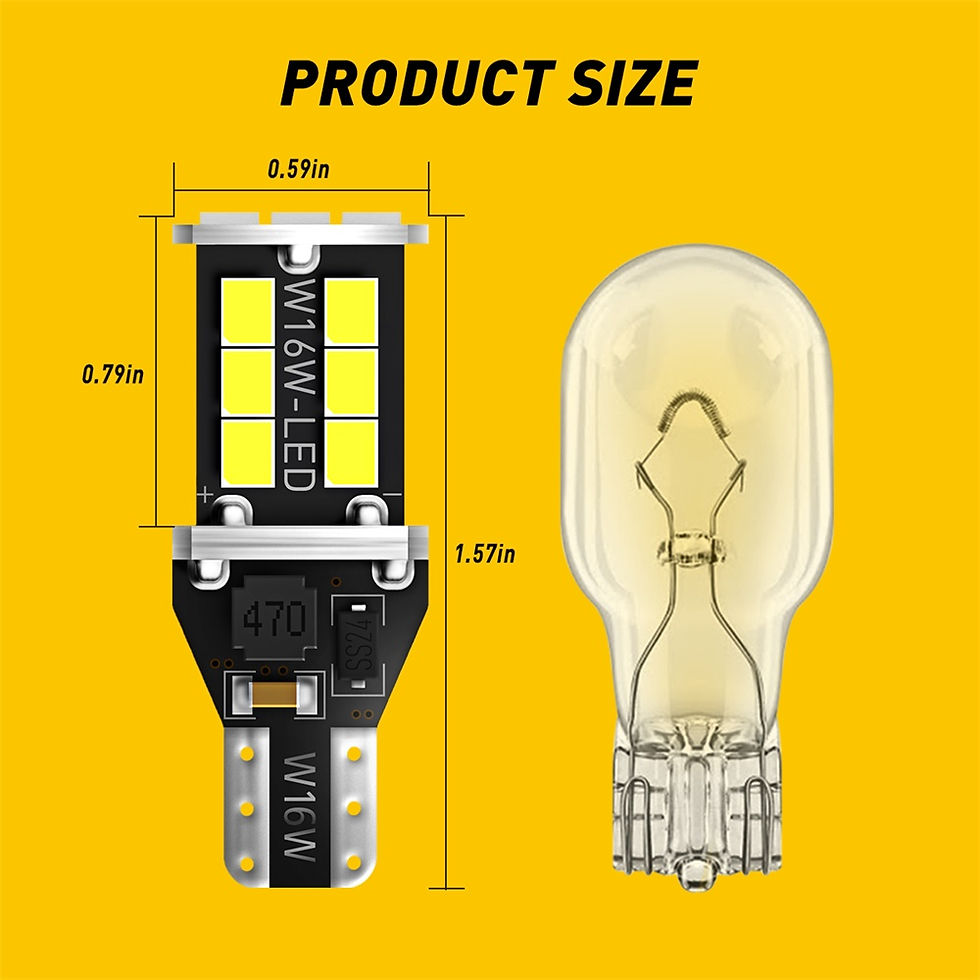 Thumbnail: AUXITO 2PCS T15 W16W LED Canbus No Error Bulbs 2835 SMD Backup Reverse Light 921