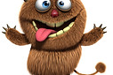 Monstre poilu rigolo
