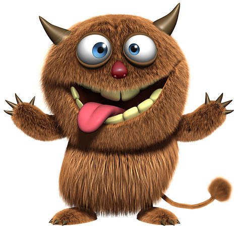 Animación monstruo peludo