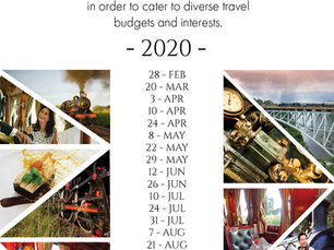 The Bushtracks Express alternative run dates for 2020