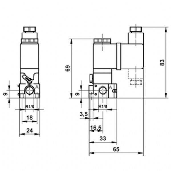 PNÖMATİK ELEKTRO PİLOT VALF