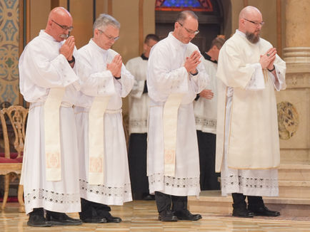 Four ordained to the permanent diaconate