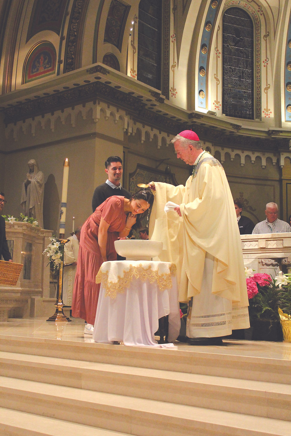 Sophie Martinez was baptized and Confirmed in the Catholic Church last Easter Vigil.