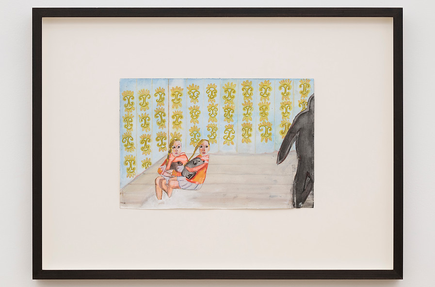 Prosthetic God, 2025 Drawing and mixed media on 300 grm watercolour paper 20x30cm.jpg