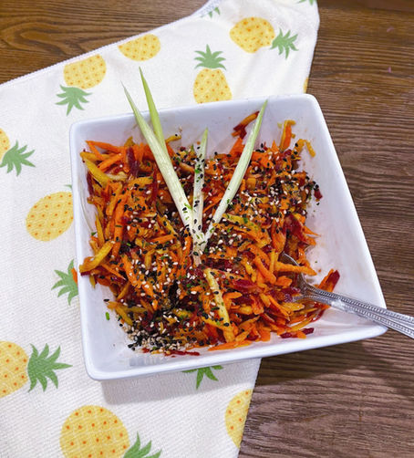 Rainbow Carrot Slaw
