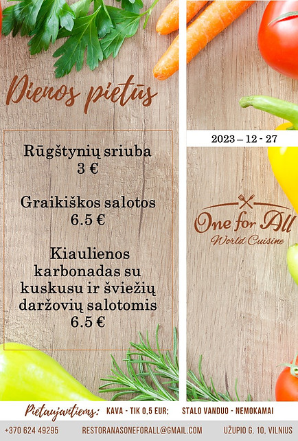 Dienos Pietus Restoranas One For All dienos-pietus-restoranas-one-for-all
