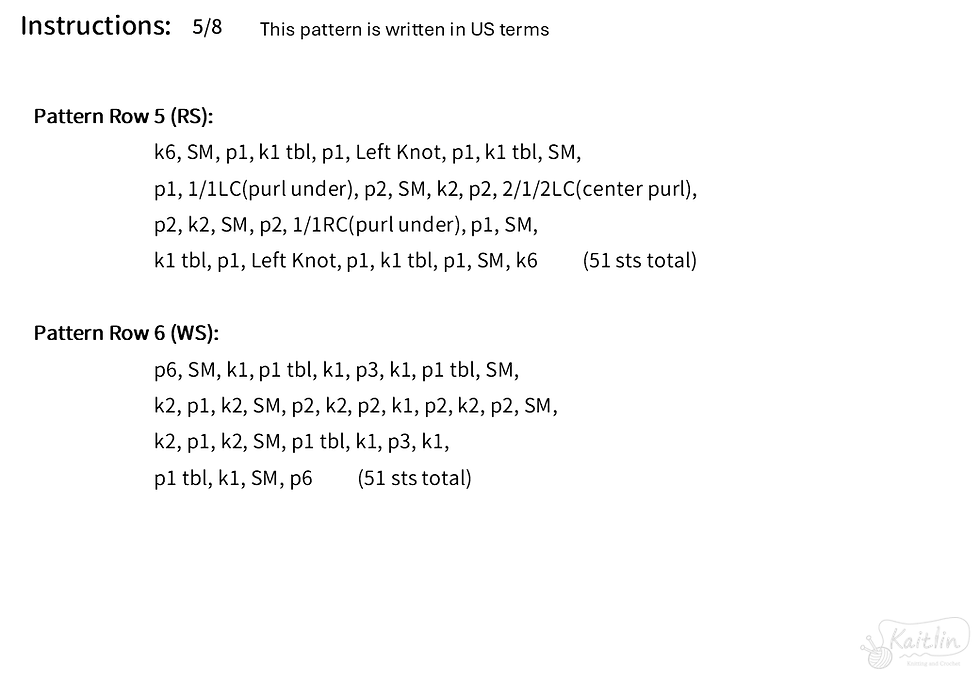 knitted Aran Pattern Scarf knitting instructions