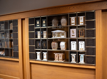 Interior Glass or Bronze Front Niches