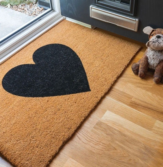 heart doormat