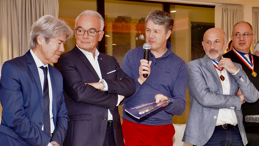 De gauche à droite, Jean-Pierre Galvez, Richard Galy, Denis Férault, Philippe Joannes, Franck Attoyan. © Fabrice Roy