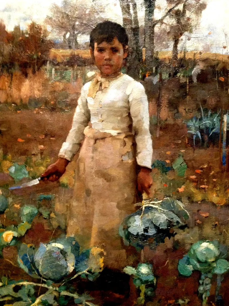 James Guthrie. A hind's daughter. 1883. National Gallery of Scotland.