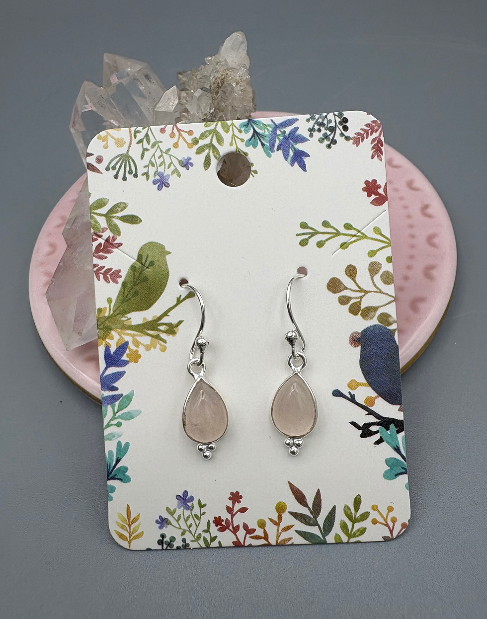 Rose Quartz Earrings