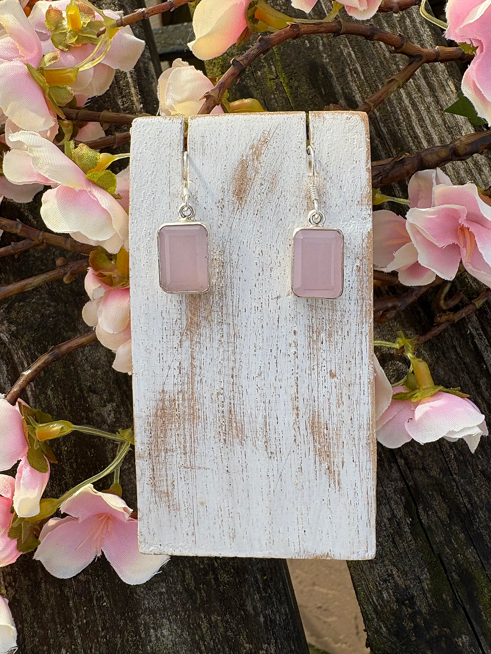 Rose Quartz Earrings