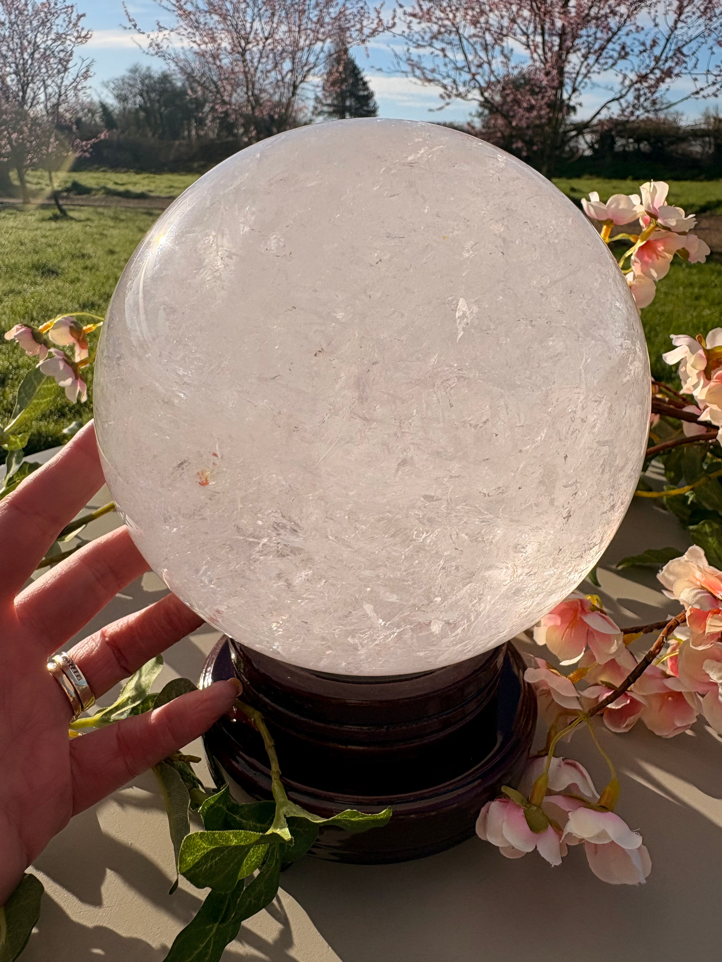 Clear Quartz Sphere XL ✨🤍