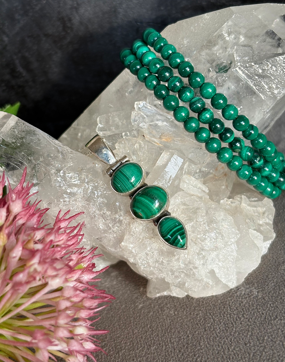 Thumbnail: Malachite Pendant 💚