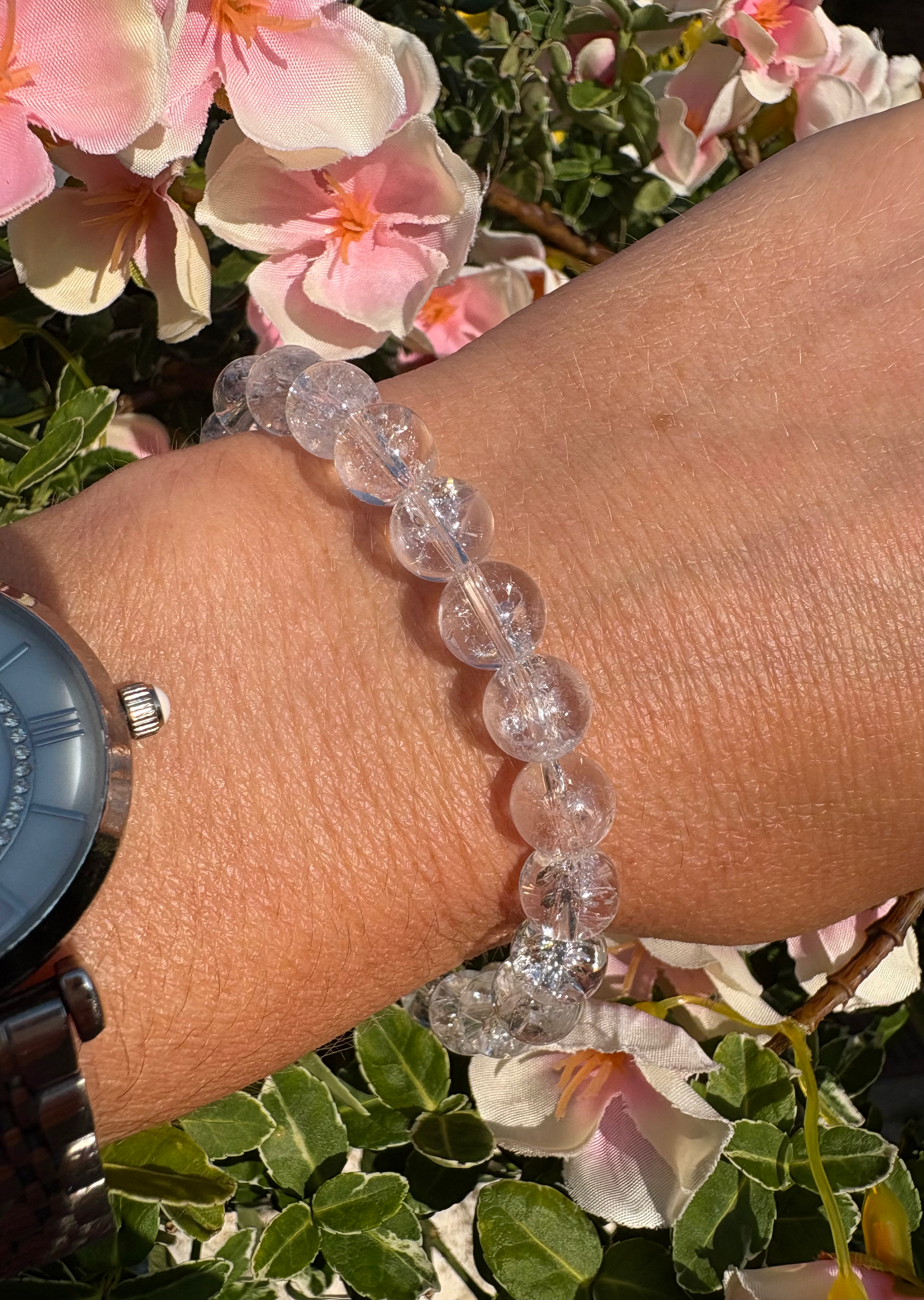Rainbow Clear Quartz Bracelet 🌈✨