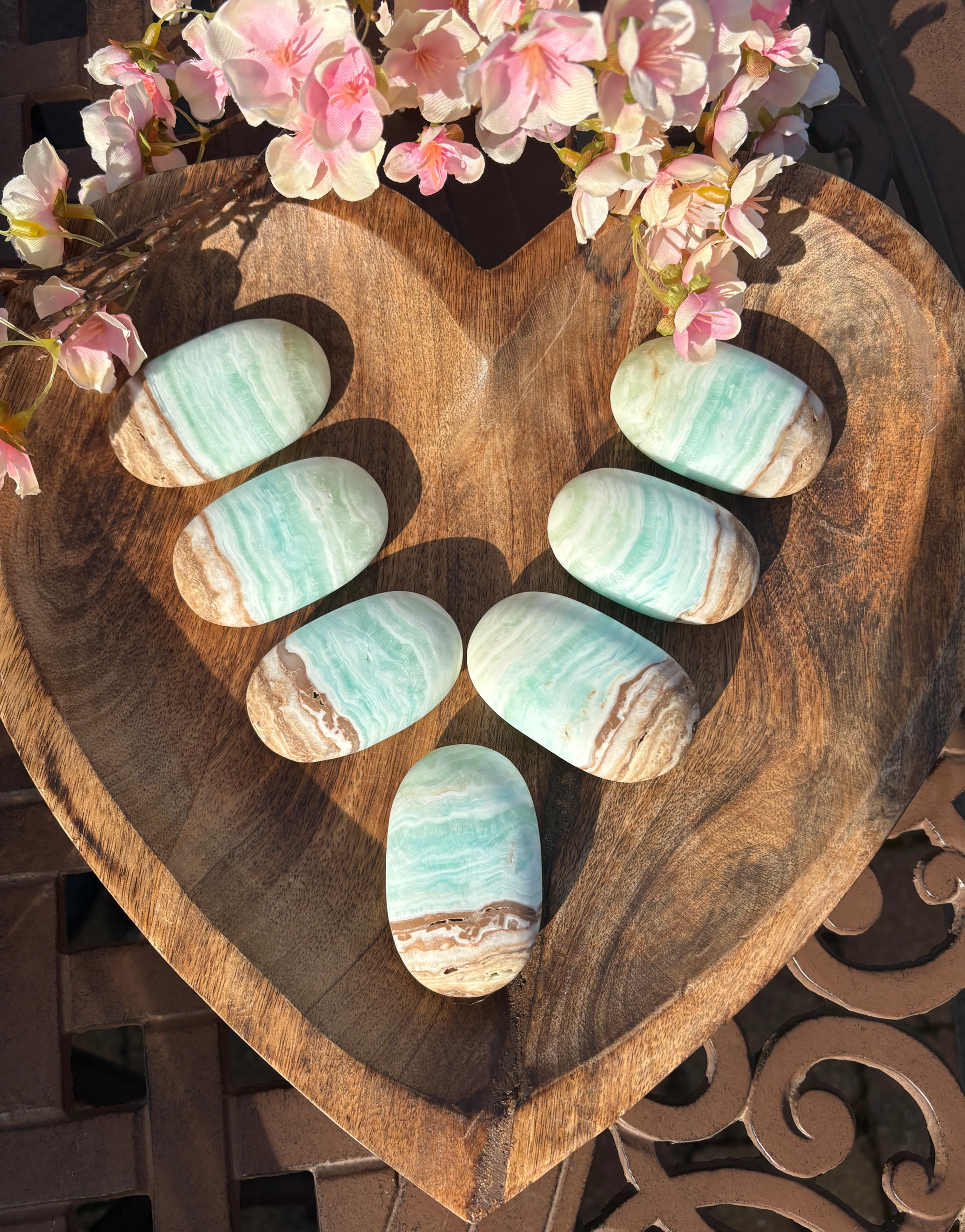 Caribbean Palm Stone 🩵🤎