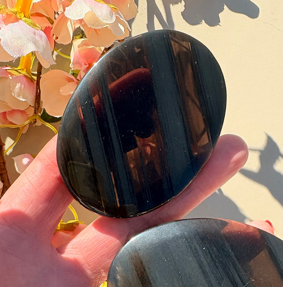 Thumbnail: Ice Obsidian Palm Stones 🖤