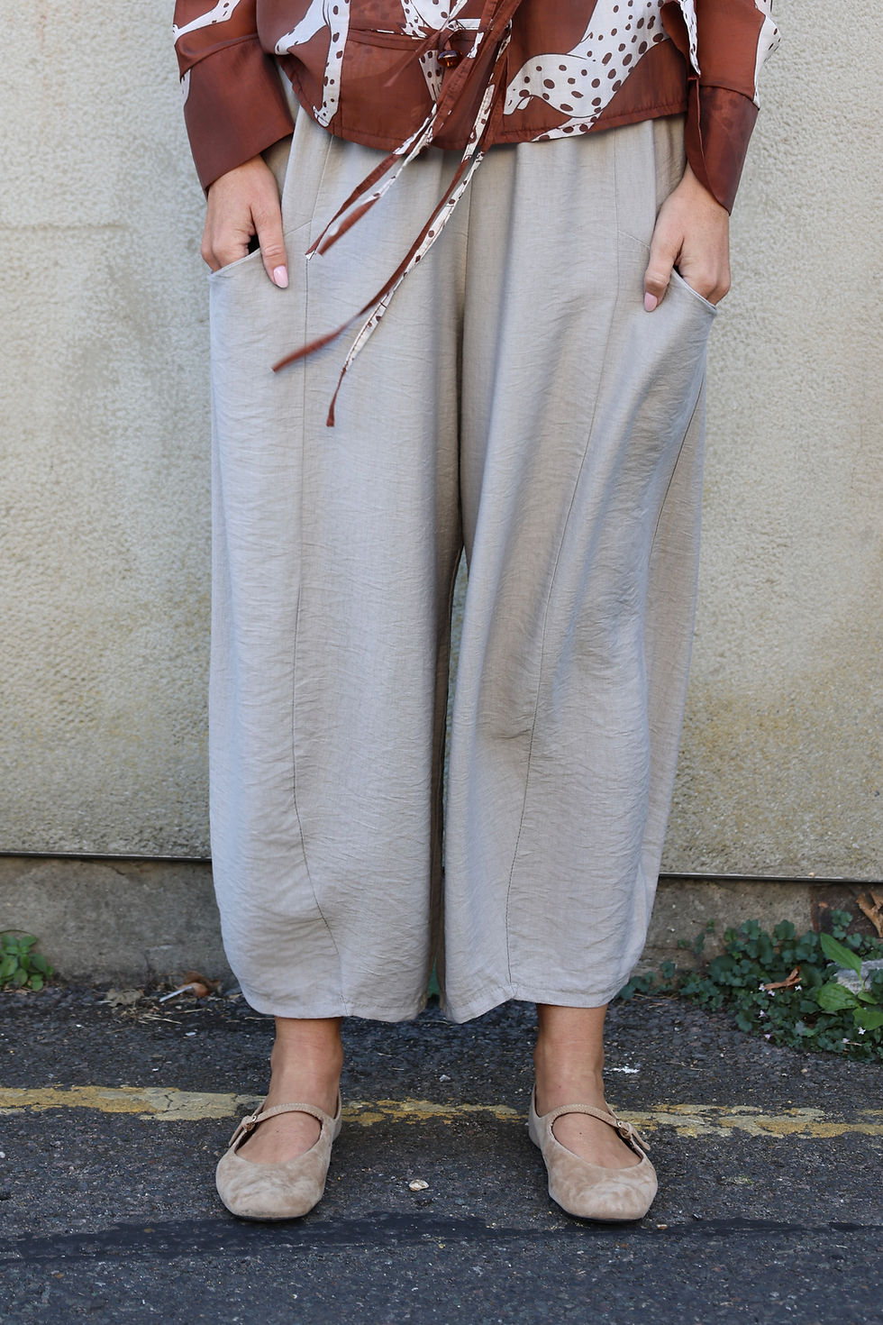Thumbnail: Pocket Barrel Leg Trousers