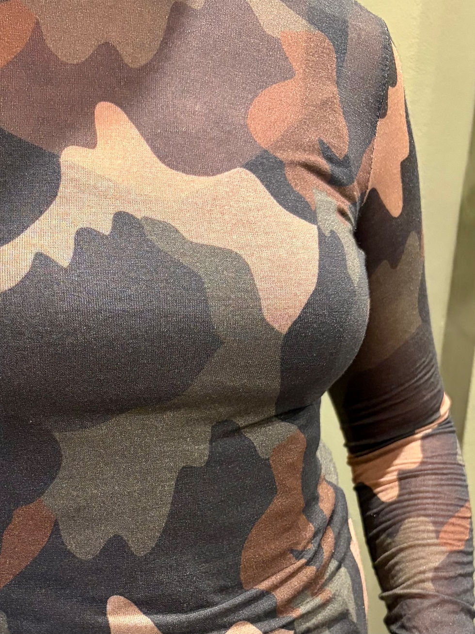 Thumbnail: Cashmere Mix Camo Top