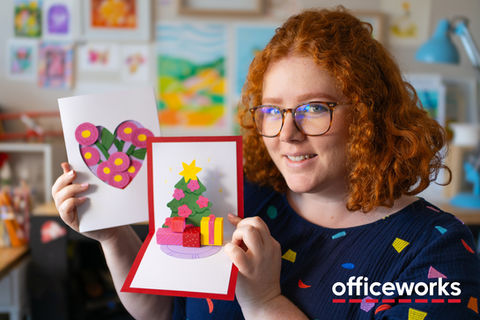 Officeworks - How to Create Handmade Christmas Cards