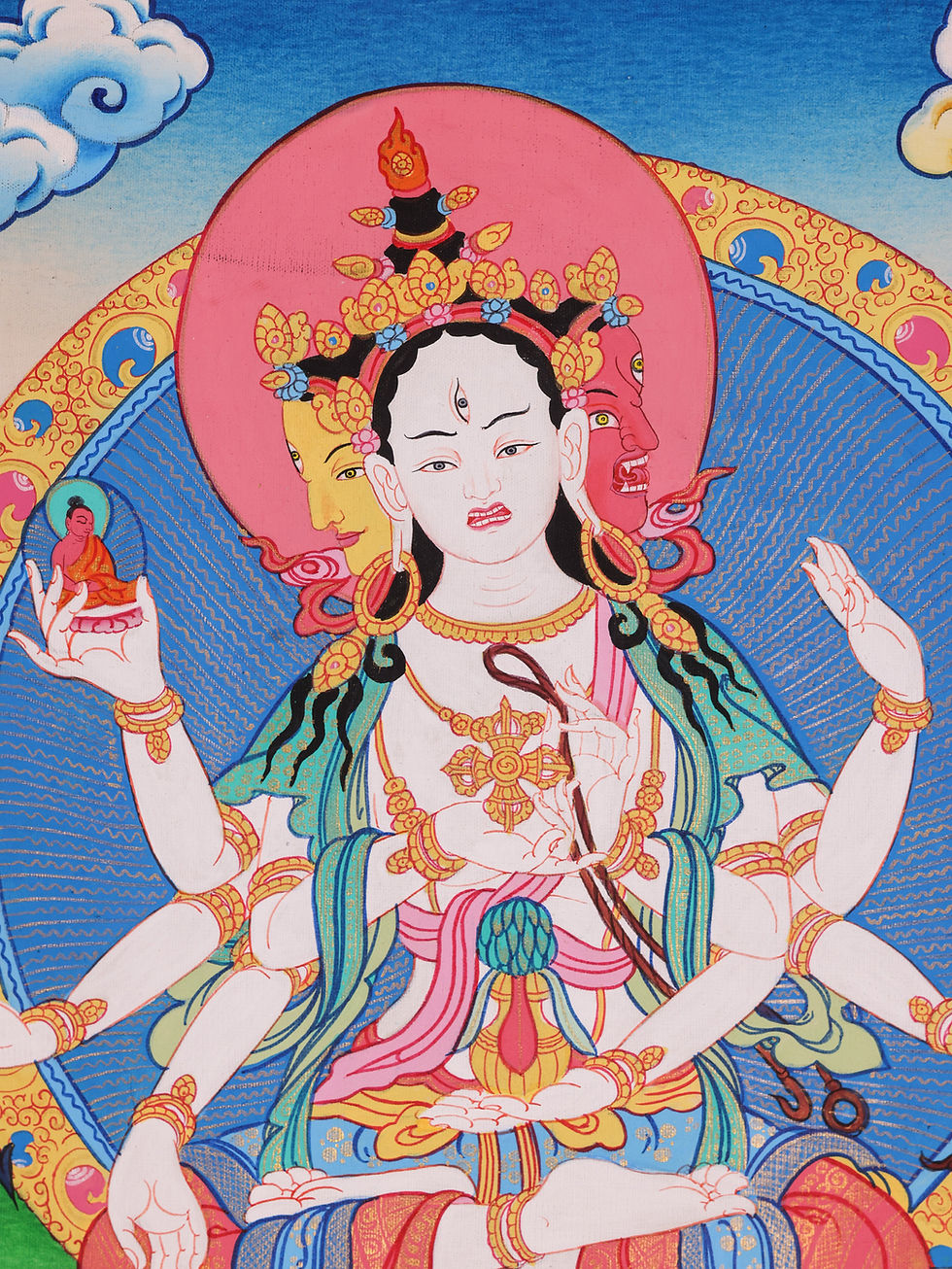 Thumbnail: 唐卡 尊勝佛母 Namgyal Tanka #1
