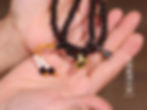 Thumbnail: 黑瑪瑙 108 Black Agate stone #381