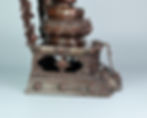 Thumbnail: 阿彌陀佛 銅 雙座 蓮花座 金剛座 背光 尼泊爾 14" (35.5cm)