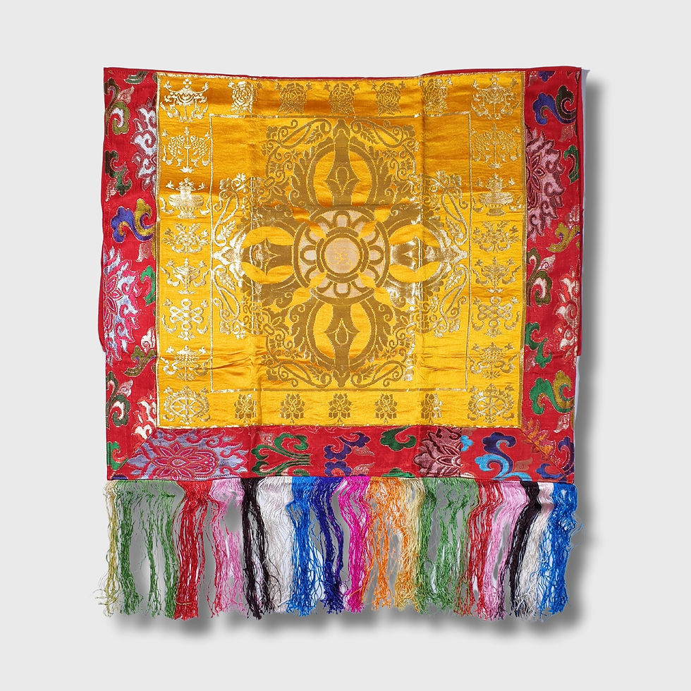 Thumbnail: 十字杵布 Double Dorje Cloth 85x74cm/sale#146