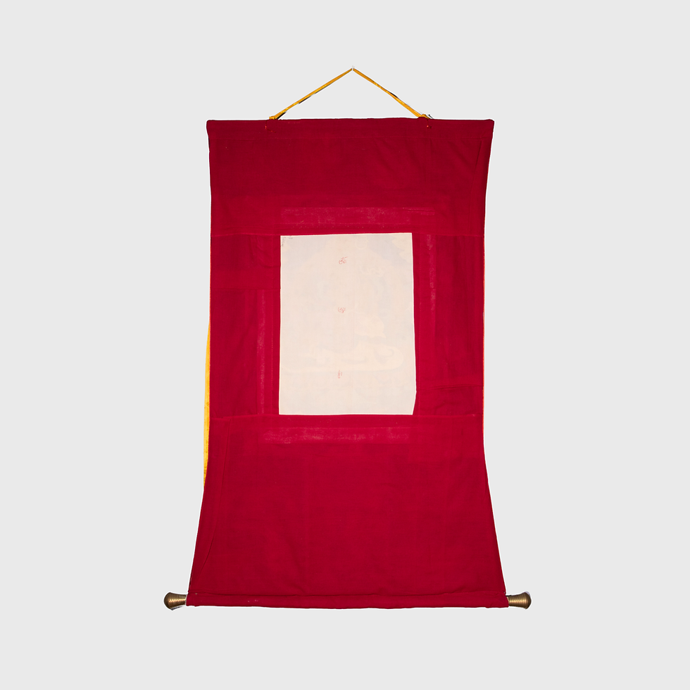 縮圖：唐卡 財寶天王 Lion Kuber Tanka #5