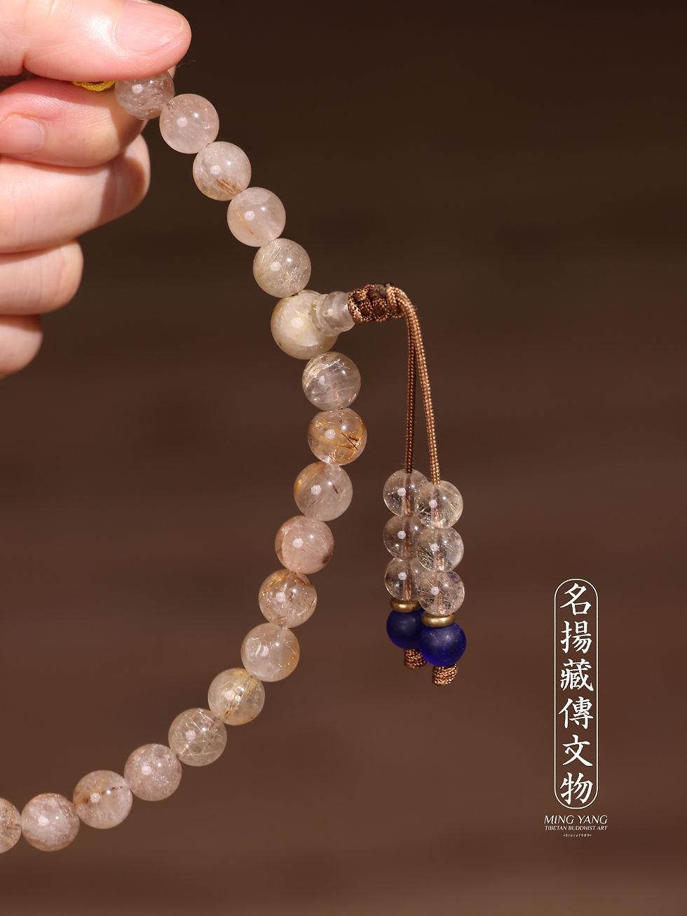 縮圖：髮晶 108 Rutiliated Crystal Stone #459