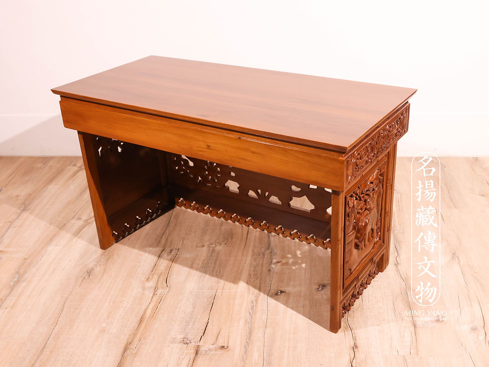 縮圖：Tibetan Traditional Wood Carving Table 91x41x54cm #I
