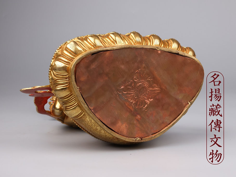 縮圖：金剛薩朵 銅 全鎏金 手工 12.5" (32cm) #19