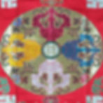 Thumbnail: 十字杵布 Double Dorje Cloth 93x82cm/sale#150