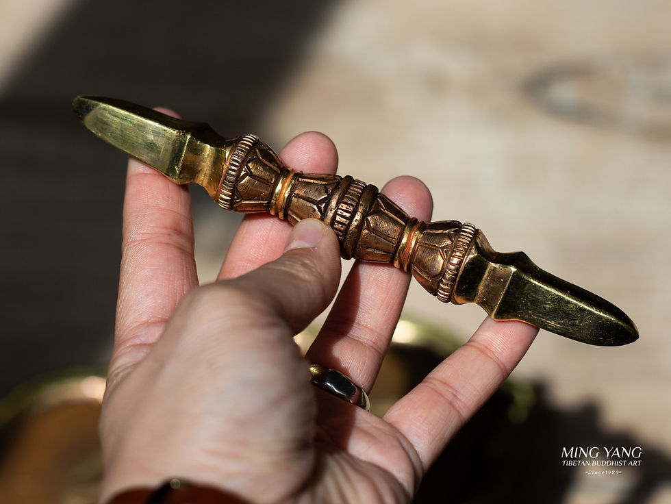 Thumbnail: 法器 三個一組 銅半鎏金 手工 尼泊爾 3 in 1 Ritual Compliment Partly Gold Nepal