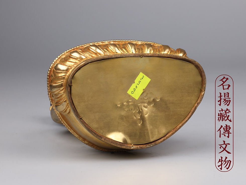 縮圖：阿彌陀佛 銅 全鎏金 手工 8" (20.5cm) #2