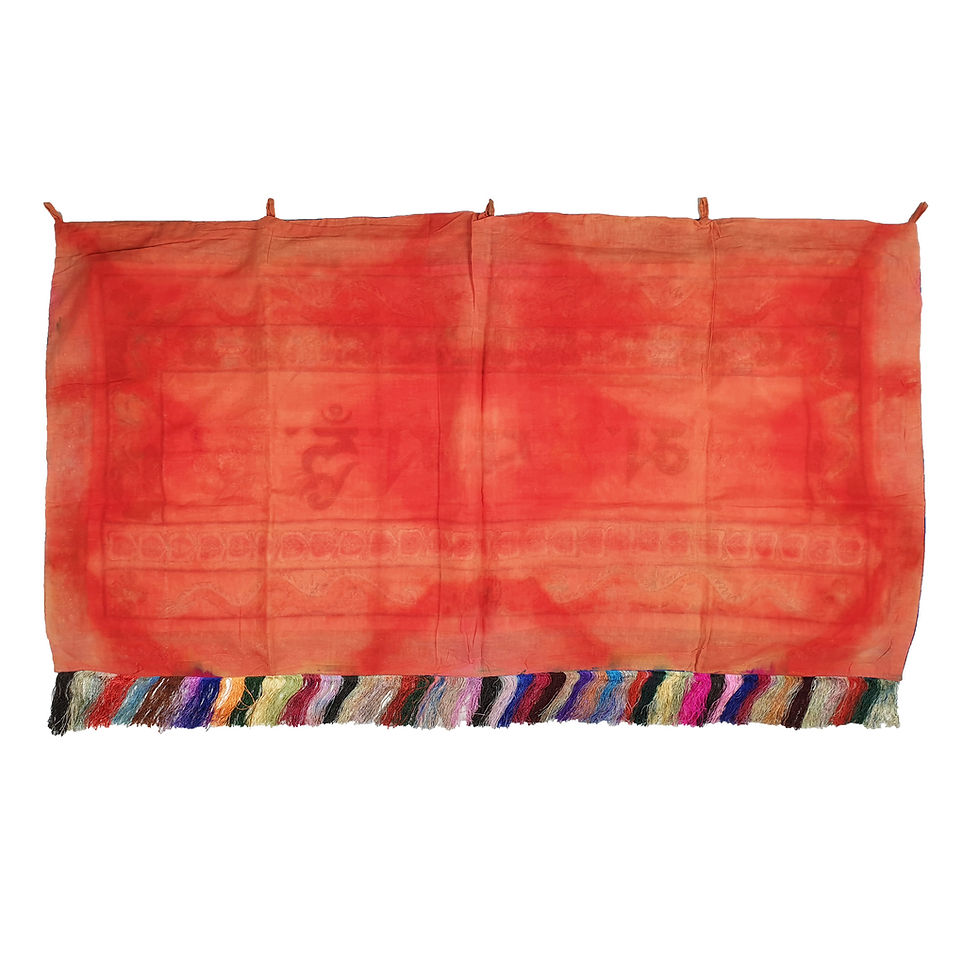 Thumbnail: 六字真言 橫布 Om Mane Padme Hum Cloth 130x68cm/#85