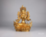 綠度母 全鎏金 手工 12.5" (31.5cm) #24