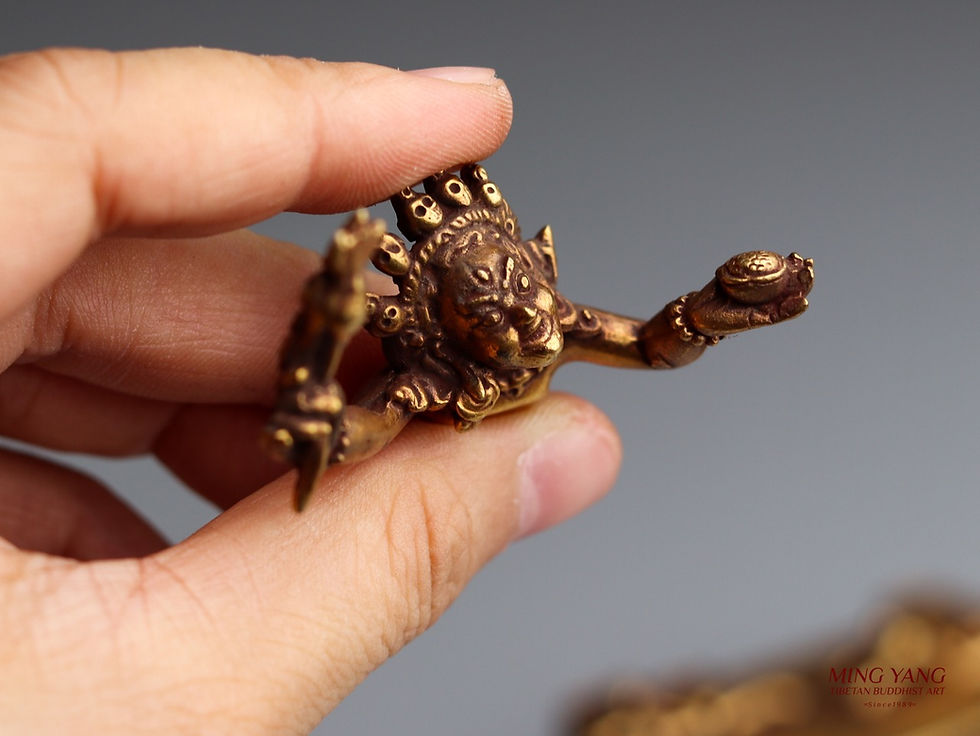 Thumbnail: 普巴金剛 雙身 銅 仿古鎏金 尼泊爾 5" (12cm) #11