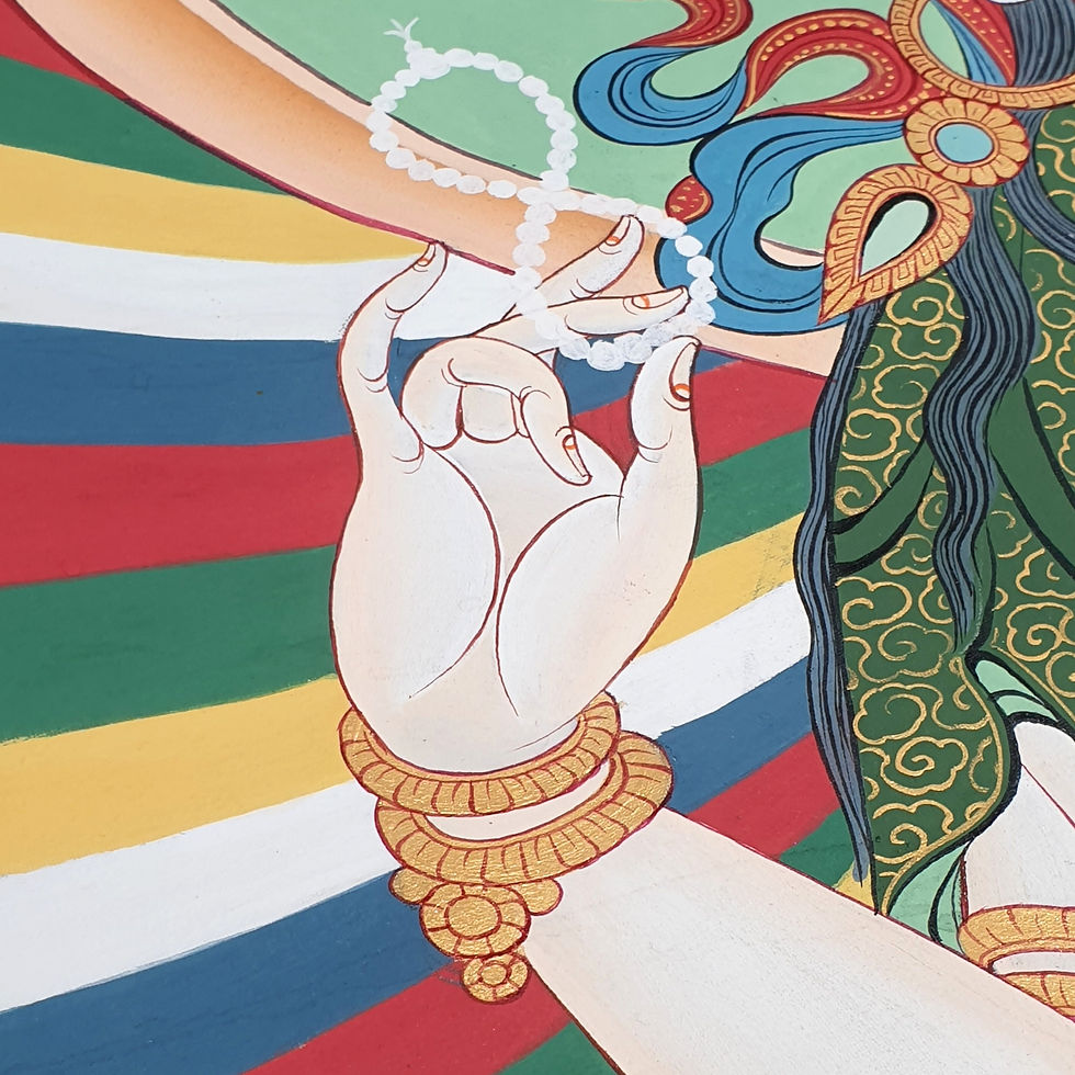 縮圖：四臂觀音 唐卡 手繪 Chenrezig Tangka #14