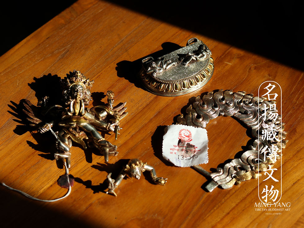 Thumbnail: 普巴金剛 銀 手工 尼泊爾 Phurpa Sakti Vajrakilaya Silver Statue Handmade Nepal 13cm/661g