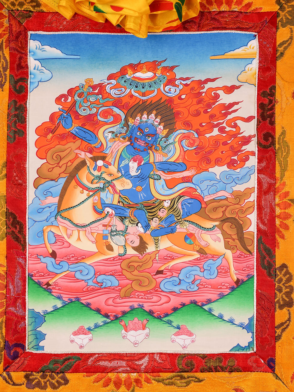 Thumbnail: 唐卡 吉祥天母 Palden Lhamo Thanka #2