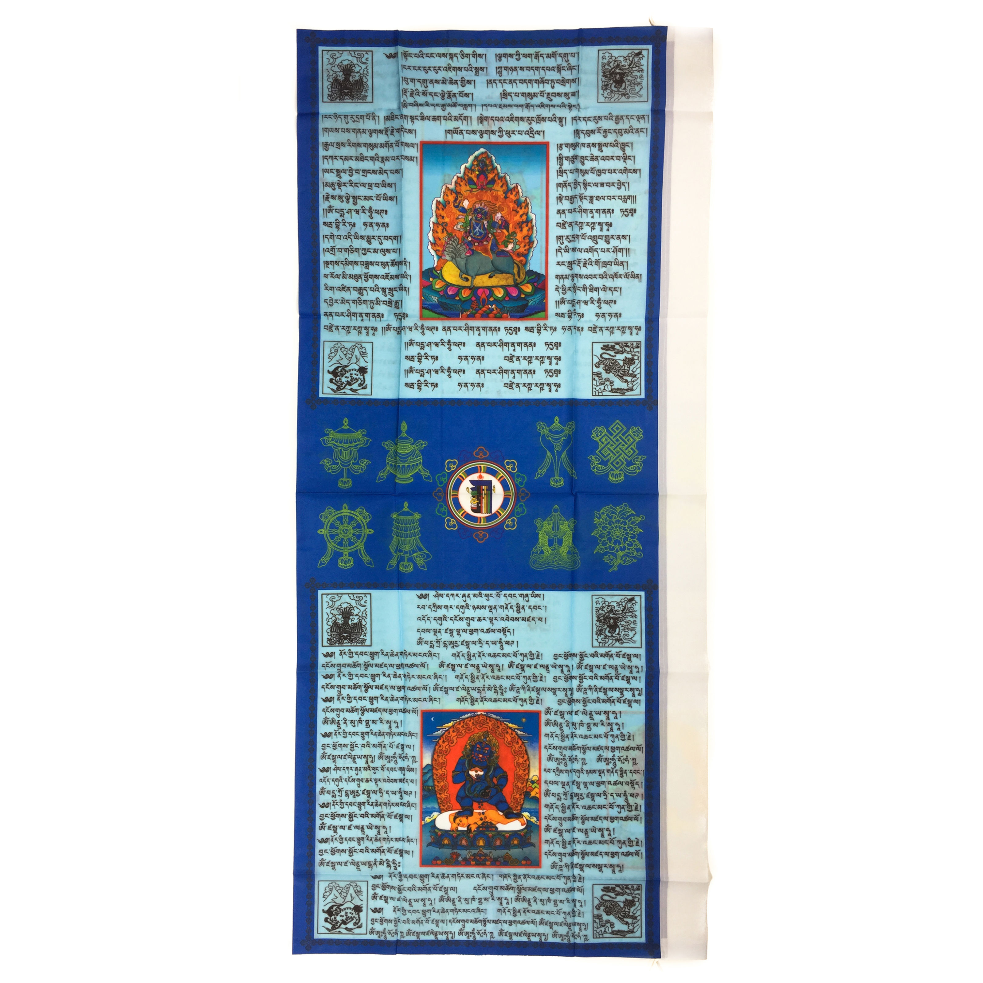 台灣大旗 金剛盔甲和黑財神 Angry Guru & Black Jambala Big Banner 149x66cm 買三送一 (2)